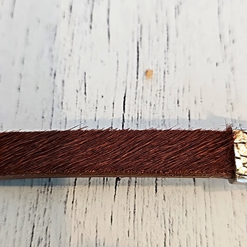 Handmade Cow Leather Indian Nickel Bracelet